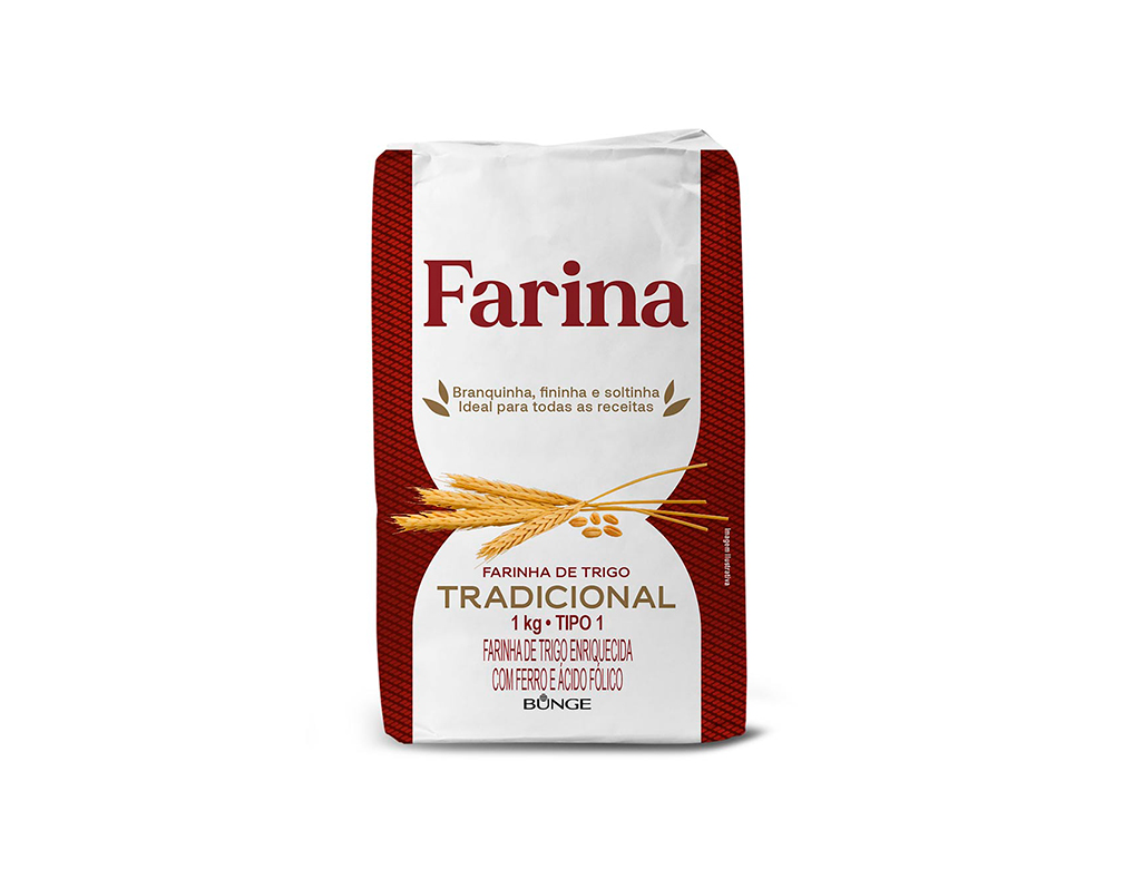 FARINHA DE TRIGO TIPO 1 FARINA 1 KG (FDO 10 KG)